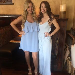 Express mini light blue dress